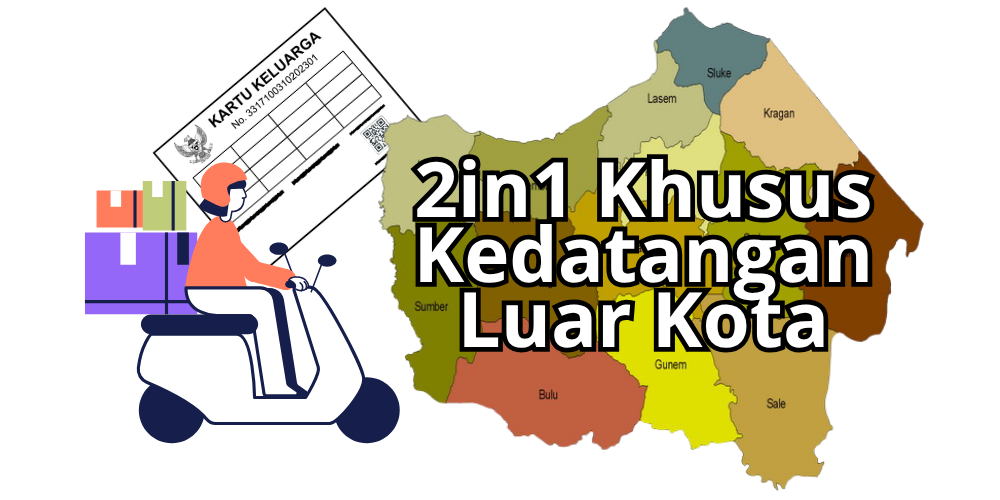 2IN1 KHUSUS KEDATANGAN LUAR KOTA DAPAT KK